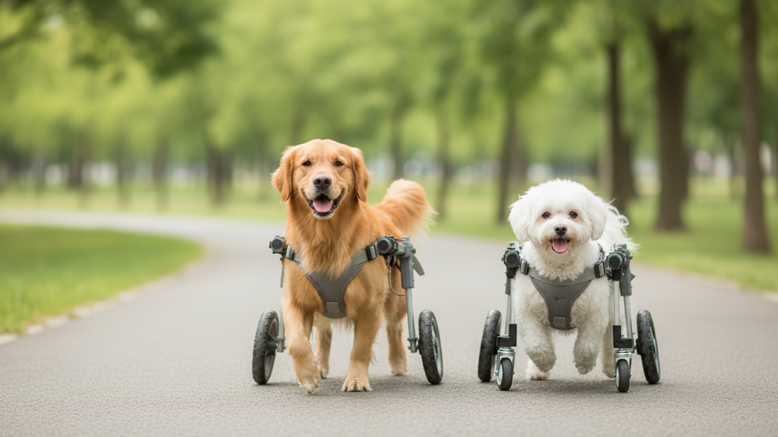 2-Wheel vs 4-Wheel Dog Wheelchairs