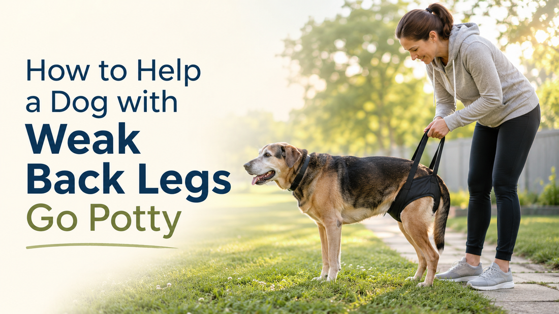 How to Help a Dog with Weak Back Legs Go Potty