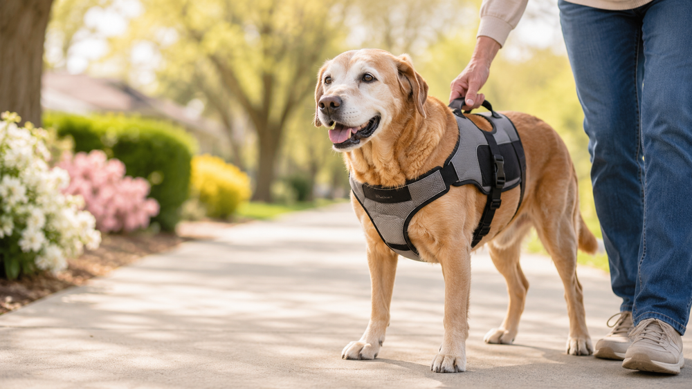 Types of Harnesses for Senior Dogs