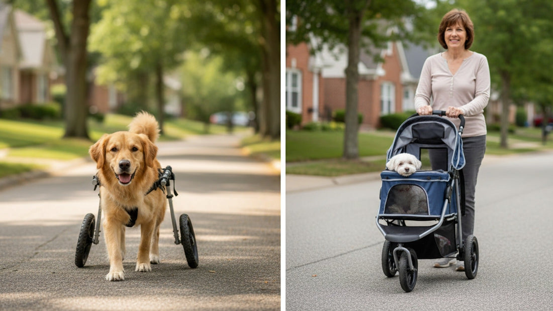 Dog Stroller vs. Dog Wheelchair: Which One Does Your Dog Actually Need?
