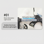 4-Wheel Dog Wheelchair, Full Support Mobility Cart for Front & Back Legs