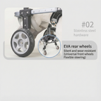 4-Wheel Dog Wheelchair, Full Support Mobility Cart for Front & Back Legs