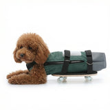 Dog Drag Bag with Wheels & Built-In Pee Pad Pocket (Skateboard Mobility Aid)