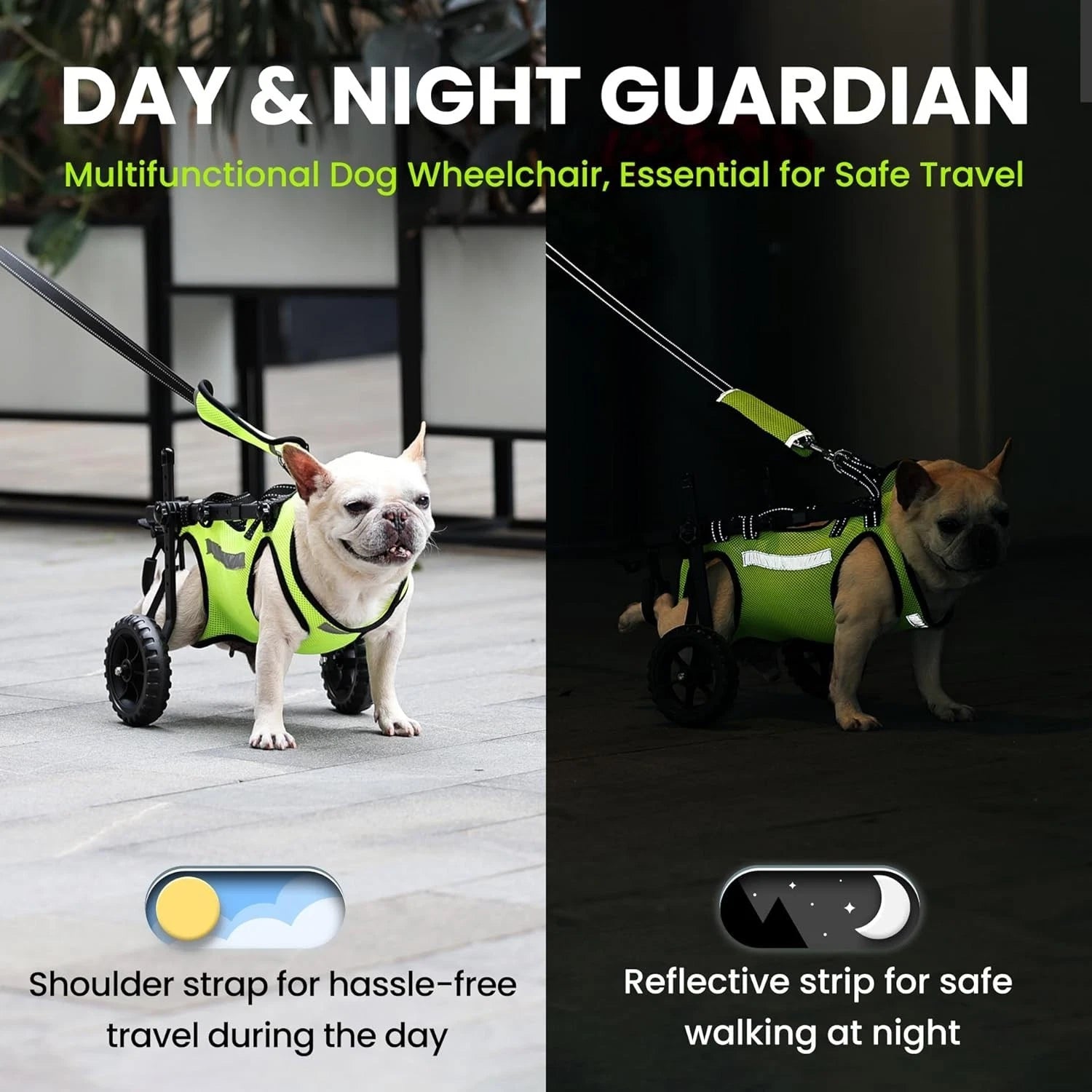 Adjustable Dog Wheelchair for Back Legs