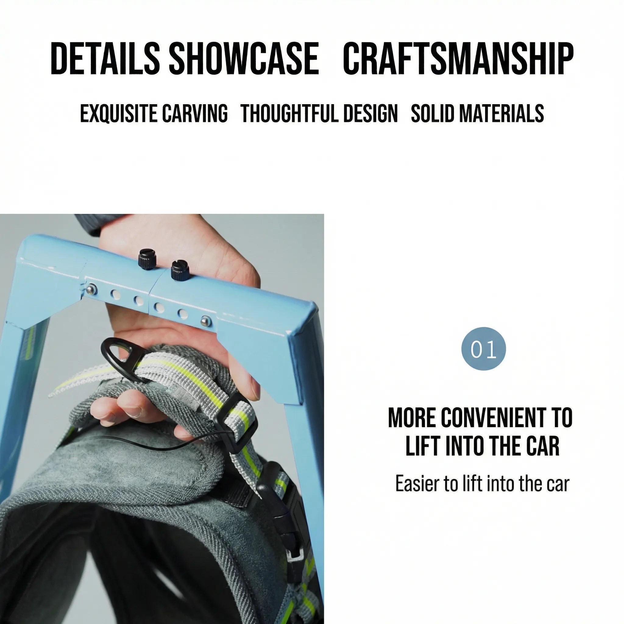 Universal Dog Wheelchair for Front or Rear Legs (2-in-1)