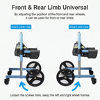 Universal Dog Wheelchair for Front or Rear Legs (2-in-1)