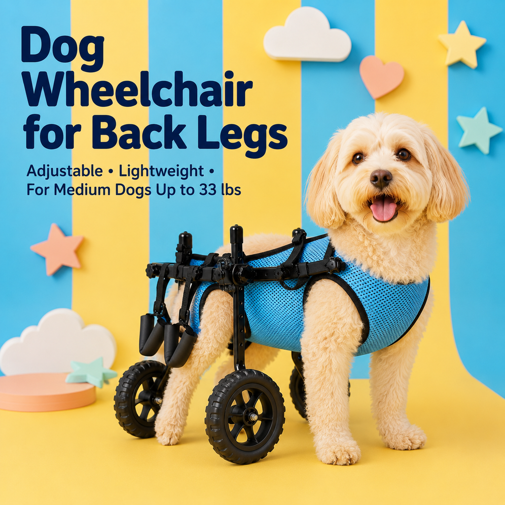 adjustable medium dog wheelchair