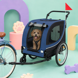 2-in-1 Dog Bike Trailer & Pet Stroller for Large Dogs Up to 100 lbs