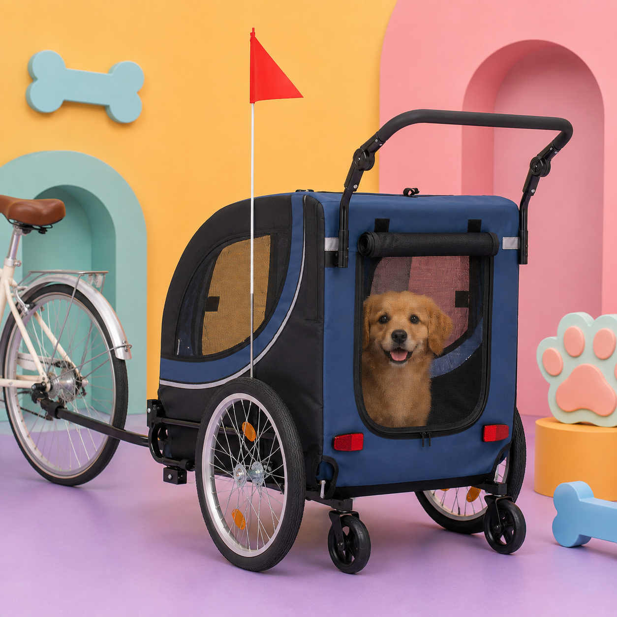 dog bike trailer