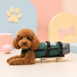 Dog Drag Bag with Wheels & Built-In Pee Pad Pocket