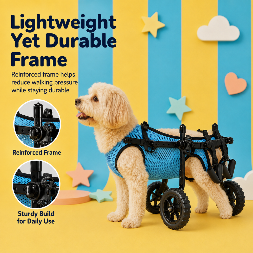 lightweight frame medium dog wheelchair